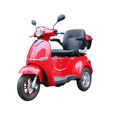 China EEC 3 Wheel Open Electric Scooter 3 Wheel Tricycle with Cabin for Adults with Free Shipping 