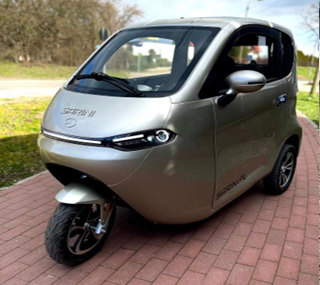 China Enclosed The Elderly Electric Cabin Tricycle with Covered EEC L2e 3 Wheel Electric Cabin Scooter Tricycle