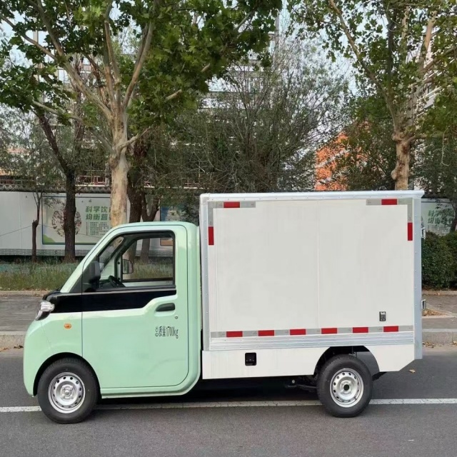 Last-Mile Delivery Automatic EEC L7e Mini Electric Cargo Van Pickup Truck from China for Sale 