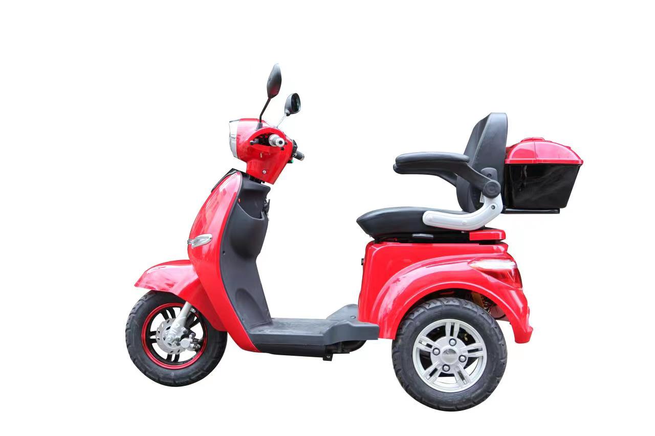 China EEC 3 Wheel Open Electric Scooter 3 Wheel Tricycle with Cabin for Adults with Free Shipping 
