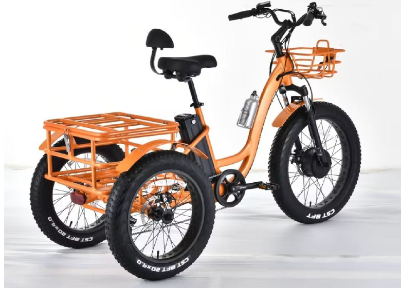 China Cheap Best Fat Tire Electric Tricycles 3 Wheel Electric Bike Trike for Adults Seniors 